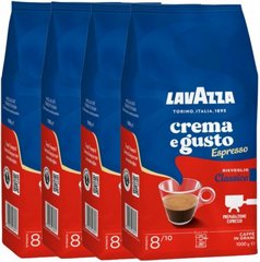 4 ק"ג פולי קפה Lavazza crema e gusto risveglio espresso classico חוזק 8 4 ק"ג פולי קפה Lavazza crema e gusto risveglio espresso classico חוזק 8