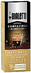 10 קפסולות אלומניום למכונות נספרסו BIALETTI NESPRESSO RAFFINATO 100% arabica עוצמה 7 10 קפסולות אלומניום למכונות נספרסו BIALETTI NESPRESSO RAFFINATO 100% arabica עוצמה 7