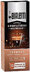 10 קפסולות אלומניום למכונות נספרסו BIALETTI NESPRESSO CREMOSO עוצמה 10 10 קפסולות אלומניום למכונות נספרסו BIALETTI NESPRESSO CREMOSO עוצמה 10