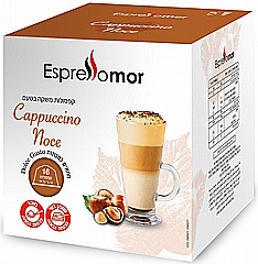 16 קפסולות תואמות דולצה גוסטו espresso mor dolce gusto Cappuccino Noce 16 קפסולות תואמות דולצה גוסטו espresso mor dolce gusto Cappuccino Noce