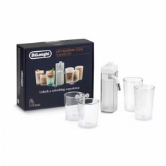 מיכל הקצפה קרה סט שדרוג LatteCrema Cool DELONGHI הכולל 4 כוסות דגם DLSC032 מיכל הקצפה קרה סט שדרוג LatteCrema Cool DELONGHI הכולל 4 כוסות דגם DLSC032